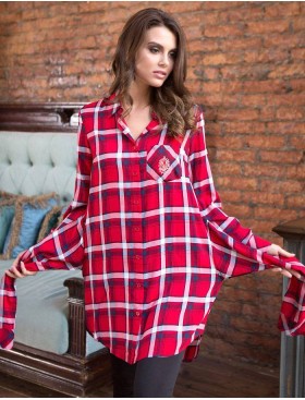 Рубашка-туника в клетку Mia-Mia DAVINA 16253 принт 305, Цвет: принт 305, Размеры: S, изображение 3