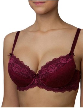 Бюстгальтер балконет с пуш-ап Albina L GRACE 6075 бургундия, Цвет: бургундия, Размеры: 70D