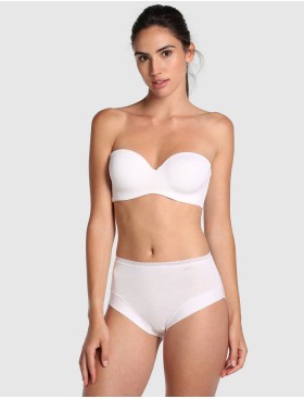 Высокие хлопковые трусы слипы в наборе (2шт) Janira PACK-2 ESENCIAL 1031764 blanco, Цвет: blanco (белый), Размеры: XL, изображение 4