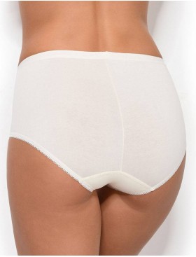 Хлопковые трусы макси Janira PACK-3 MAXI ESENCIAL 1031183 в наборе (3шт) nacar, Цвет: nacar (крем), Размеры: XL, изображение 2