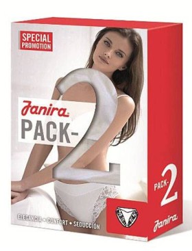 Набор хлопковых слипов (2шт) Janira PACK-2 MILANO ESENCIAL 1031397 nacar, Цвет: nacar (крем), Размеры: XL, изображение 2