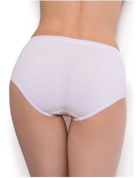 Набор трусов из хлопка (2шт) Janira PACK-2 MIDI ESENCIAL 1031641 blanco, Цвет: blanco (белый), Размеры: 3XL, изображение 2