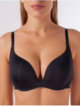 Бюстгальтер планж пуш-ап без косточек Coquette Revue FREEDOM 53001Ч, Цвет: черный, Размеры: 70D