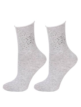 Носки женские Marilyn SC HEART ROCK S38 серый, Цвет: серый, Размеры: 36/40