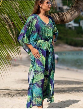 Длинная туника для пляжа Mia-Amore IPANEMA 8838, Цвет: мультиколор, Размеры: 4XL/5XL