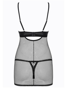 Сексуальная сорочка Obsessive REDELLA CHEMISE, Цвет: черный, Размеры: L/XL, изображение 4