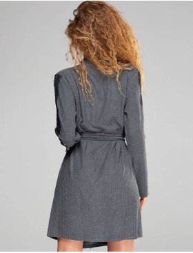 Халат-кардиган Opium K-9, Цвет: серый, Размеры: 2XL, изображение 2