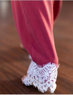 Пижамный комплект Opium M-54/P-43, Цвет: бордовый, Размеры: S, изображение 5