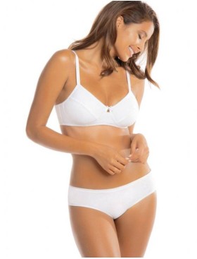 Бюстгальтер мягкий хлопковый Sielei NATURAL COTTON 1442 bianco, Цвет: bianco (белый), Размеры: 80C, изображение 3