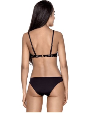 Купальник с формованной чашкой пуш-ап Lorin L2235/9, Цвет: черный, Размеры: 70C, изображение 4