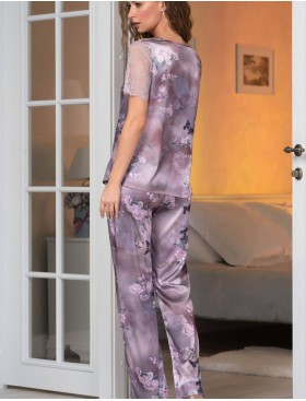 Шелковый комплект Mia-Amore AURORA 3656, Цвет: античная роза, Размеры: S, изображение 2