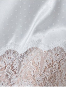 Сорочка атласная Mia-Amore PRINCESS 8040, Цвет: молочный, Размеры: XS, изображение 2