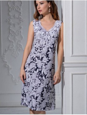 Сорочка без рукавов Mia-Mella MADLEN 6388, Цвет: синий, Размеры: L, изображение 3