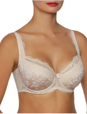 Бюстгальтер балконет Albina L PEONIES ROSE 8020, Цвет: серебристый пион, Размеры: 85G, изображение 2