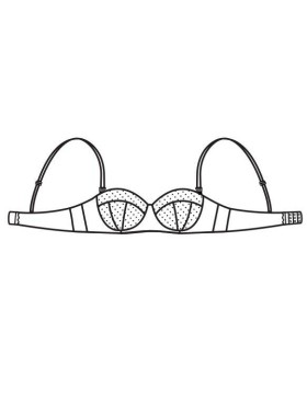 Бюстгальтер балконет для открытых платьев Ava 1787 U MAXI черный, Цвет: черный, Размеры: 70I, изображение 8