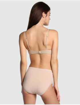 Высокие хлопковые трусы слипы в наборе (2шт) Janira PACK-2 ESENCIAL 1031764 dune, Цвет: dune (песочный), Размеры: XL, изображение 3