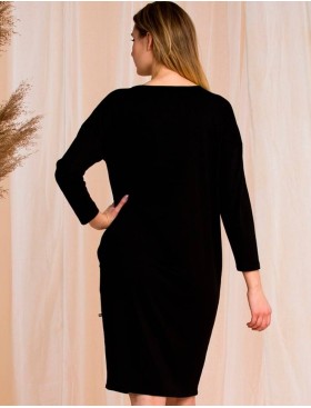 Платье домашнее Key LHD 902 20/21, Цвет: черный/розовый, Размеры: M, изображение 2