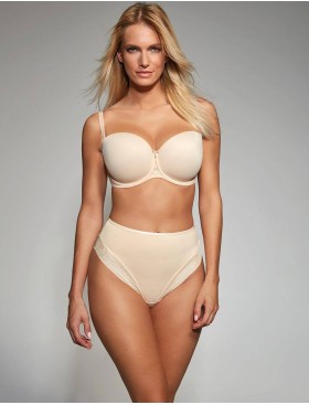 Высокие стринги Kris Line FORTUNA COMFORT stringi high waist light телесный, Цвет: телесный, Размеры: 3XL, изображение 5