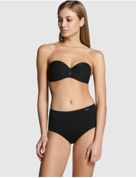 Трусы слипы высокие хлопок JANIRA MAXI PERFECT DAY COTTON 1031390 negro, Цвет: negro (черный), Размеры: M, изображение 3