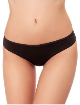 Трусы стринги гладкие Leilieve ELEGANCE 6034 nero, Цвет: nero (черный), Размеры: S, изображение 2