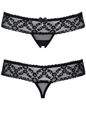 Сексуальные трусики Obsessive 837 CROTCHLESS THONG, Цвет: черный, Размеры: L/XL, изображение 3