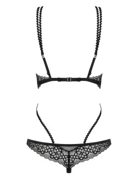 Эротическое боди Obsessive LIFERIA TEDDY, Цвет: черный, Размеры: S/M, изображение 4