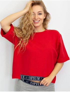 Футболка свободного силуэта Opium М-37, Цвет: красный, Размеры: M