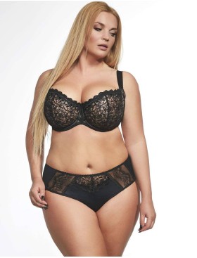 Бюстгальтер французский балконет Kris Line VERONICA halfcupsoft, Цвет: черный, Размеры: 70J, изображение 5