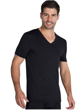 Футболка хлопковая мужская Ysabel Mora 20100 SHORT SLEEVE T-SHIRT черный, Цвет: черный, Размеры: S