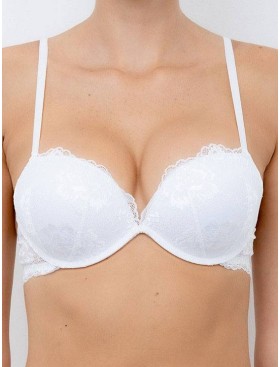 Бюстгальтер супер пуш-ап гелевый Lormar MY DOUBLE PIZZO bianco, Цвет: bianco (белый), Размеры: 65B, изображение 4