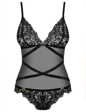 Соблазнительное боди Obsessive BONDEA TEDDY, Цвет: черный, Размеры: S/M, изображение 3