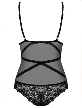 Соблазнительное боди Obsessive BONDEA TEDDY, Цвет: черный, Размеры: S/M, изображение 4