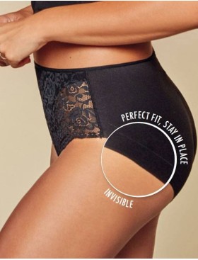 Хлопковые трусы с кружевной отделкой Janira LACE COTTON BAND 1032080 MILANO negro, Цвет: negro (черный), Размеры: L, изображение 2