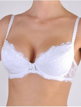 Кружевной бюстгальтер пуш-ап Orhideja 116-208 белый, Цвет: белый, Размеры: 70B, изображение 4