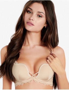 Балконет планж с пуш-ап Esotiq 35431 CLAUDIA BASIC бежевый, Цвет: бежевый, Размеры: 75E, изображение 4