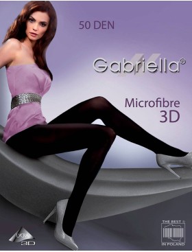 Непрозрачные колготки Gabriella 120 MICRO 3D 50 den чёрный, Цвет: чёрный, Размеры: 2, изображение 2