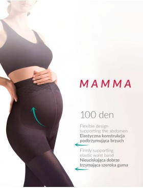 Колготки для беременных Gabriella 174 MAMMA 100 den чёрный, Цвет: чёрный, Размеры: 2