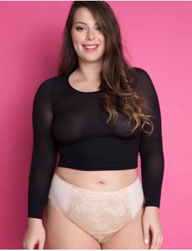 Высокие трусы слипы Julimex AGAT MAXI телесный, Цвет: телесный, Размеры: S, изображение 2