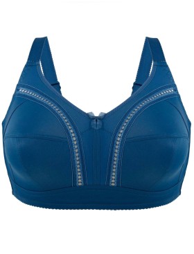 Бюстгальтер мягкий без косточек Milavitsa 104040 / 124040 французский синий, Цвет: французский синий, Размеры: 85E, изображение 3