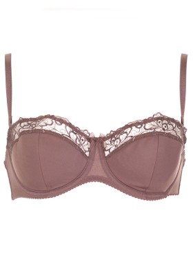 Бюстгальтер балконет Milavitsa 127510 шоколадный трюф, Цвет: шоколадный трюф, Размеры: 80D, изображение 3