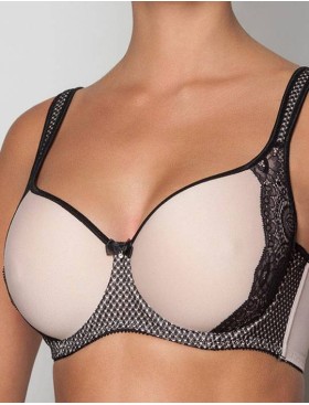 Бюстгальтер спейсер Albina L NUANCE 1850 пион с черным, Цвет: пион с черным, Размеры: 90F