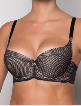 Бюстгальтер балконет Albina L NUANCE 5009 черный, Цвет: черный, Размеры: 75G