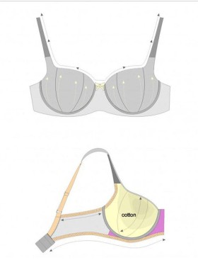 Бюстгальтер балконет тюльпан Honey H20-15-L крем-брюле, Цвет: крем-брюле, Размеры: 75B, изображение 4