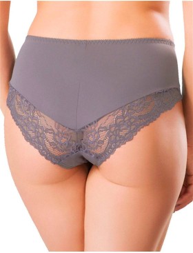 Трусы слипы-миди Honey H34-17-K серый жемчуг, Цвет: серый жемчуг, Размеры: 4XL, изображение 2