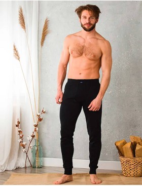 Кальсоны мужские Key MXL 012 черный, Цвет: черный, Размеры: L, изображение 2