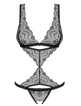 Соблазнительное боди Obsessive FIRELLA TEDDY, Цвет: черный, Размеры: S/M, изображение 3