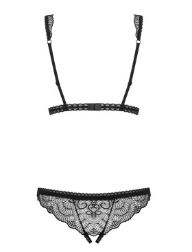 Соблазнительное боди Obsessive FIRELLA TEDDY, Цвет: черный, Размеры: S/M, изображение 4