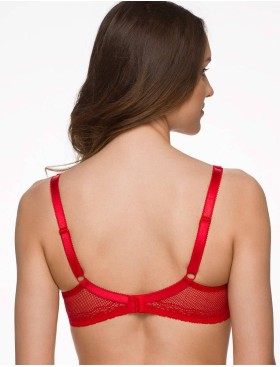 Бюстгальтер балконет Sermija 123-09-L красный, Цвет: красный, Размеры: 90B, изображение 3