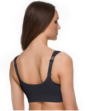 Бюстгальтер мягкий без косточек Sermija 150-12-L темный графит, Цвет: тёмный графит, Размеры: 80D, изображение 2