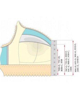 Бюстгальтер мягкий без косточек Sermija 150-12-L темный графит, Цвет: тёмный графит, Размеры: 80D, изображение 9